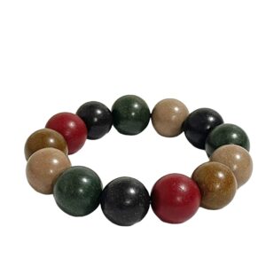 Artisanal Five-Elements Fragrance Bead Bracelet in Natural Ingredients
