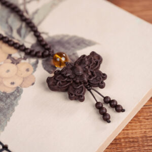 Die Lian Hua incense beads: Collectible-grade plain circle handcrafted from selected natural materials.